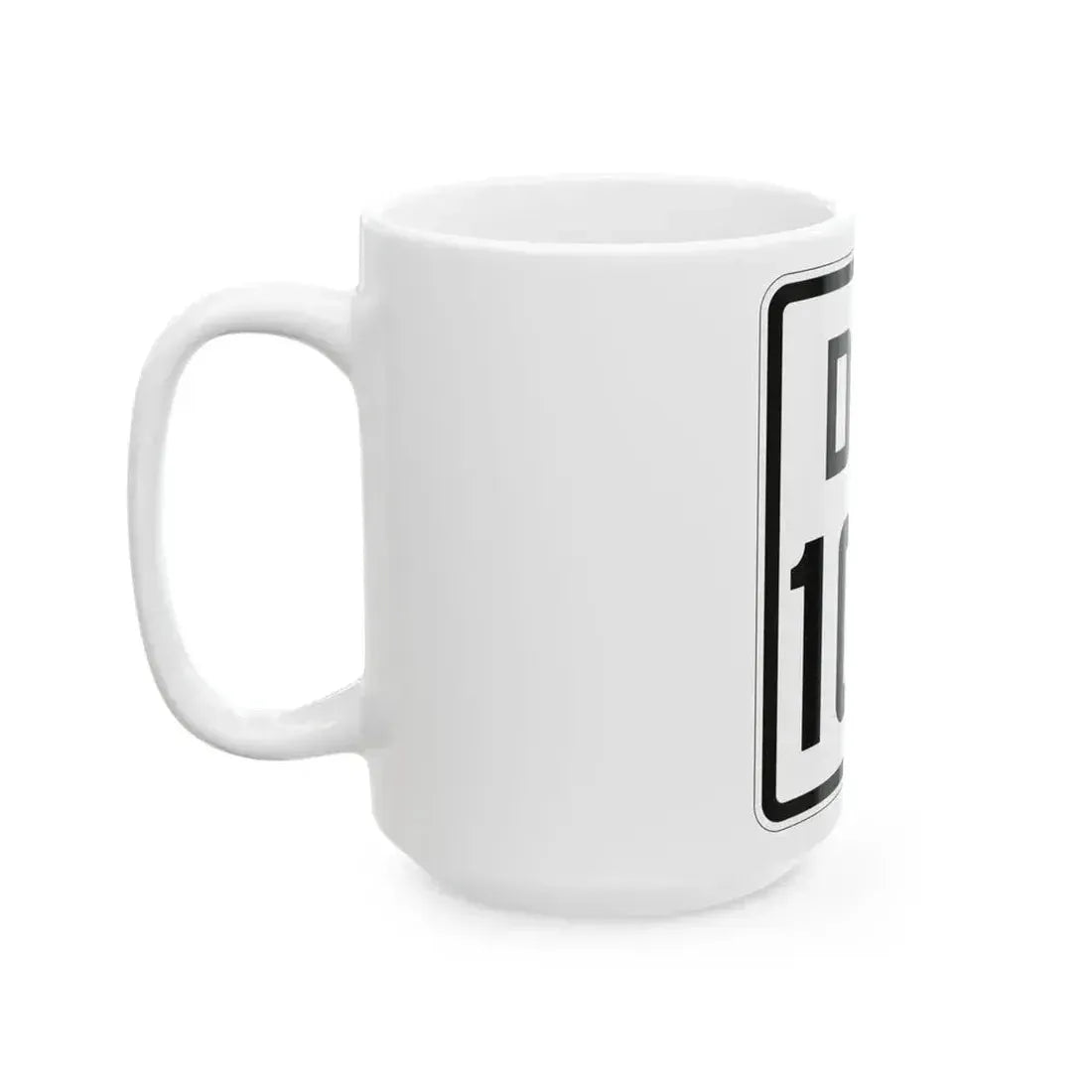 Delaware 100 1926 (Delaware) (Road Sign) White Coffee Mug - Go Mug Yourself