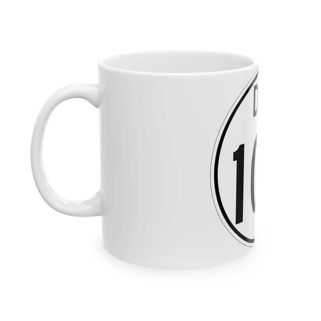 Delaware 100 1964 (Delaware) (Road Sign) White Coffee Mug - Go Mug Yourself
