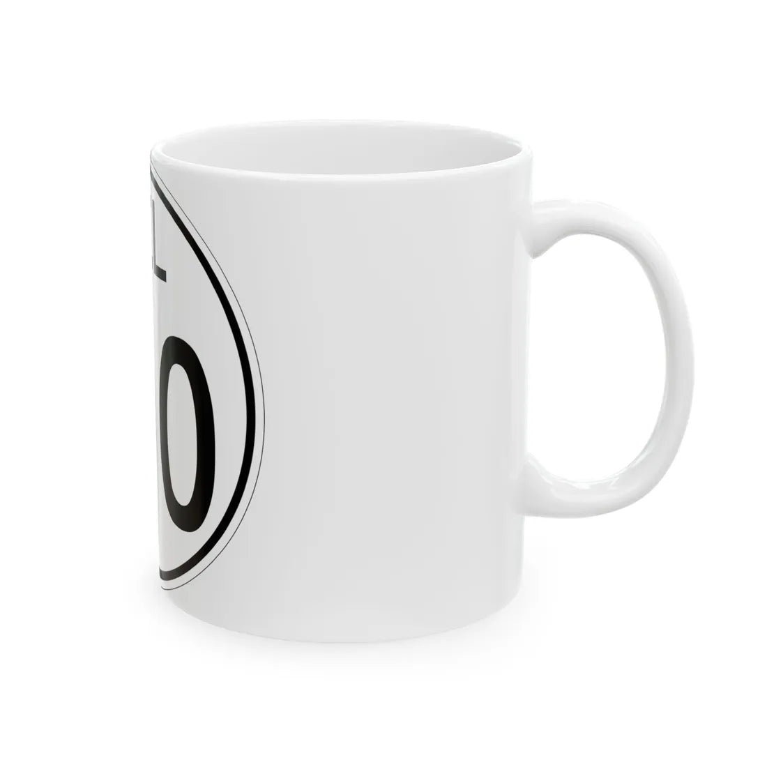 Delaware 100 1964 (Delaware) (Road Sign) White Coffee Mug - Go Mug Yourself