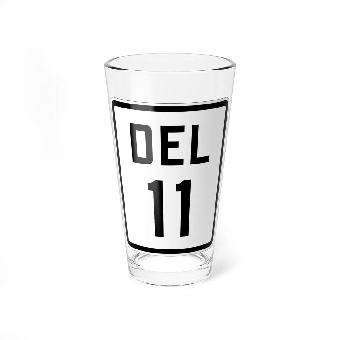 Delaware 11 1926 (Delaware) (Road Sign) Pint Glss 16oz 16oz - Go Mug Yourself