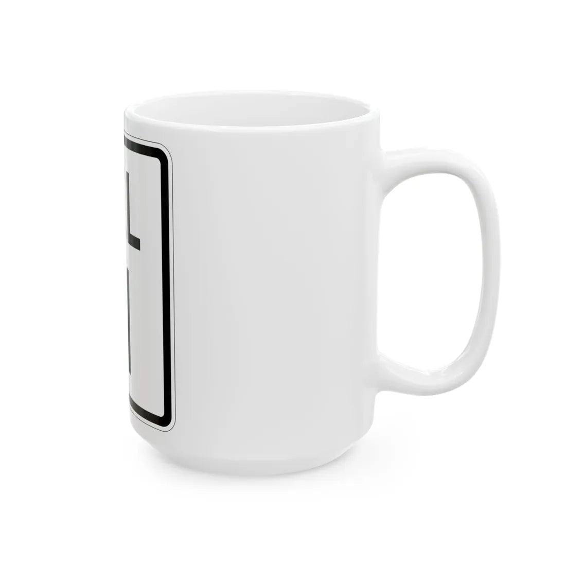 Delaware 11 1926 (Delaware) (Road Sign) White Coffee Mug - Go Mug Yourself