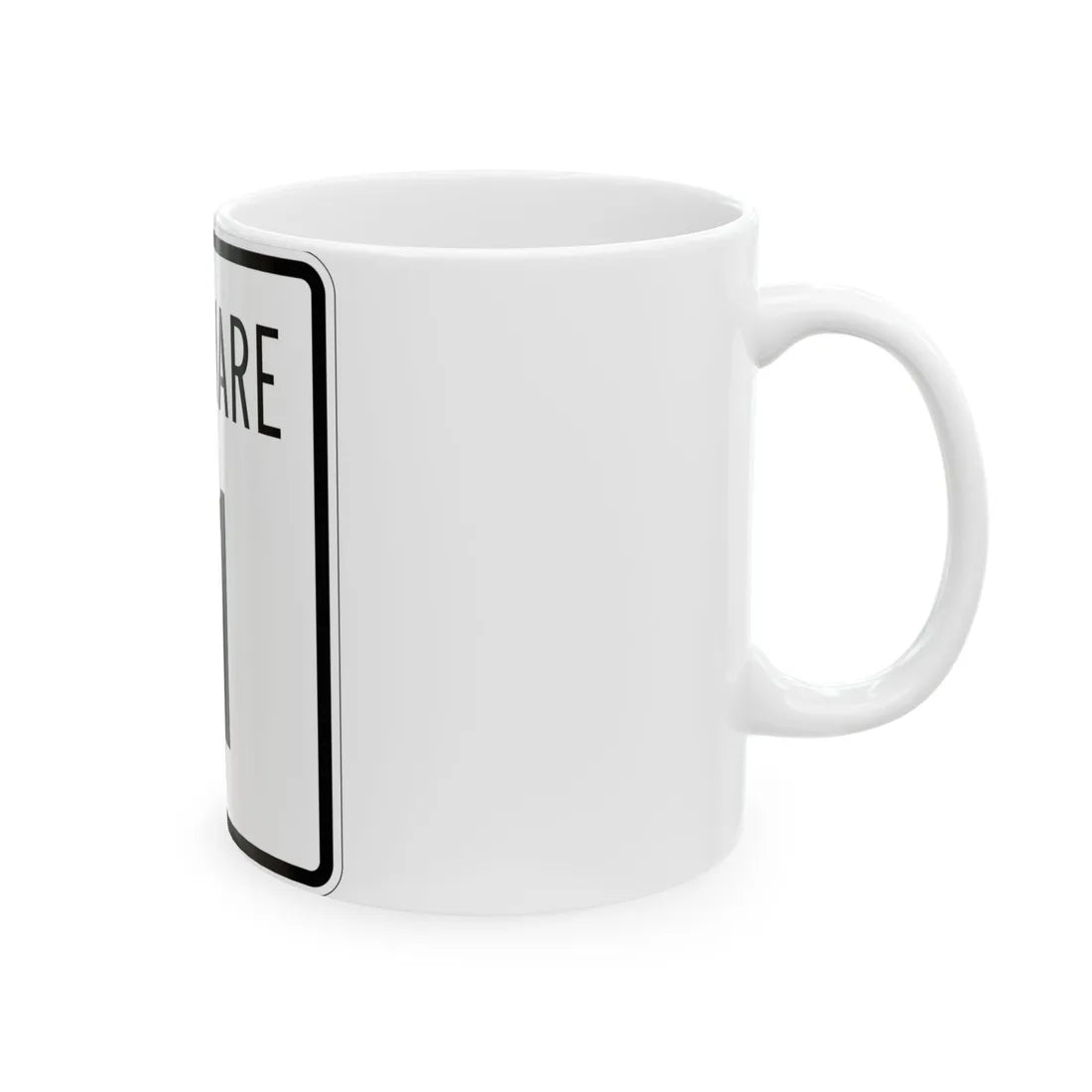 Delaware 11 1955 (Delaware) (Road Sign) White Coffee Mug - Go Mug Yourself