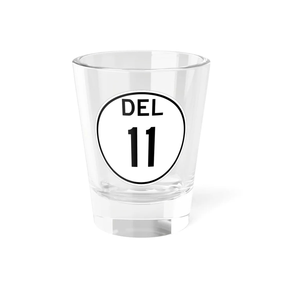 Delaware 11 1964 (Delaware) (Road Sign) Shot Glass 1.5oz 1.5oz - Go Mug Yourself