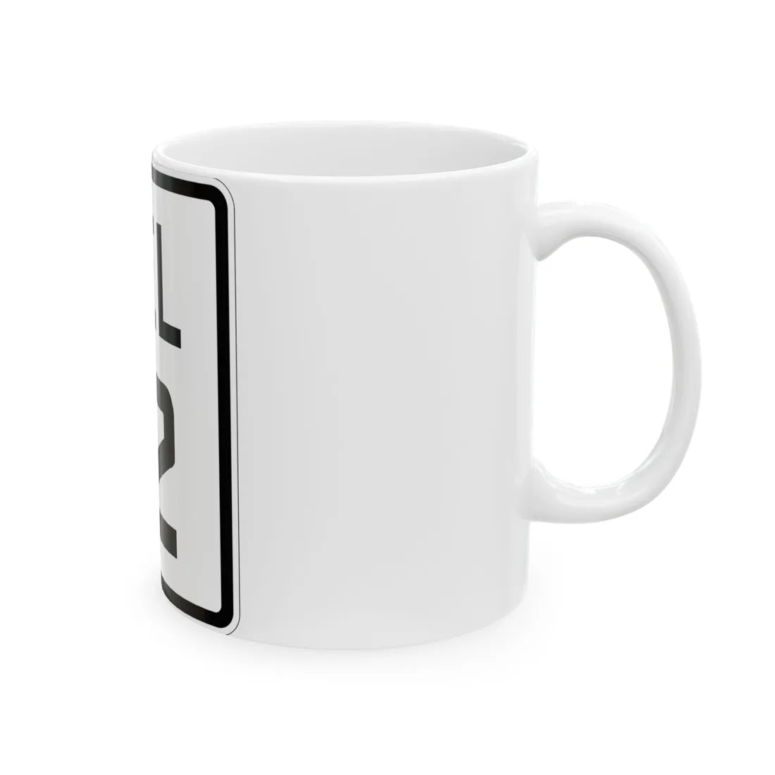 Delaware 12 1926 (Delaware) (Road Sign) White Coffee Mug - Go Mug Yourself