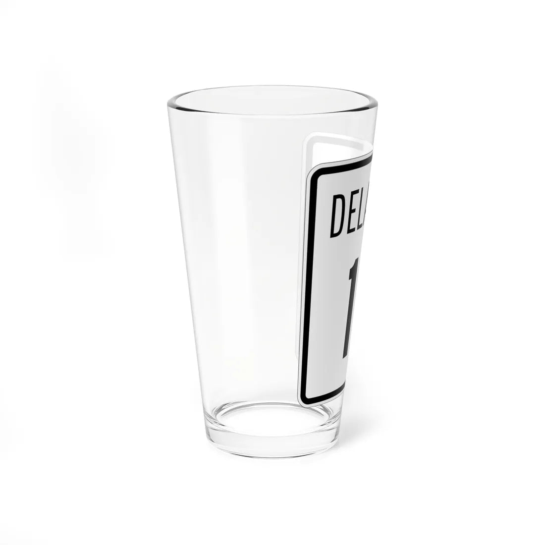 Delaware 12 1955 (Delaware) (Road Sign) Pint Glss 16oz - Go Mug Yourself