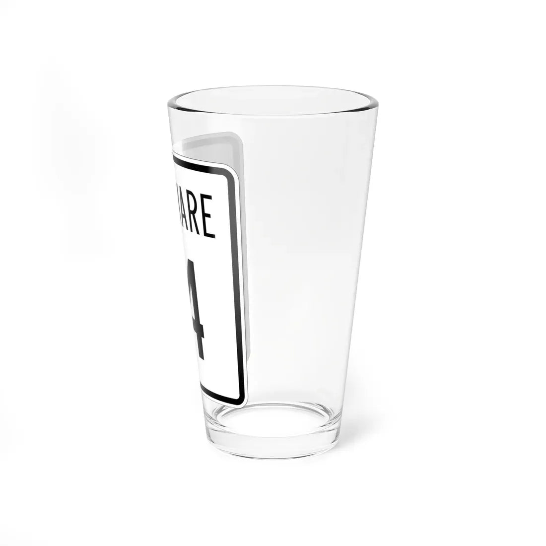 Delaware 14 1955 (Delaware) (Road Sign) Pint Glass 16oz - Go Mug Yourself
