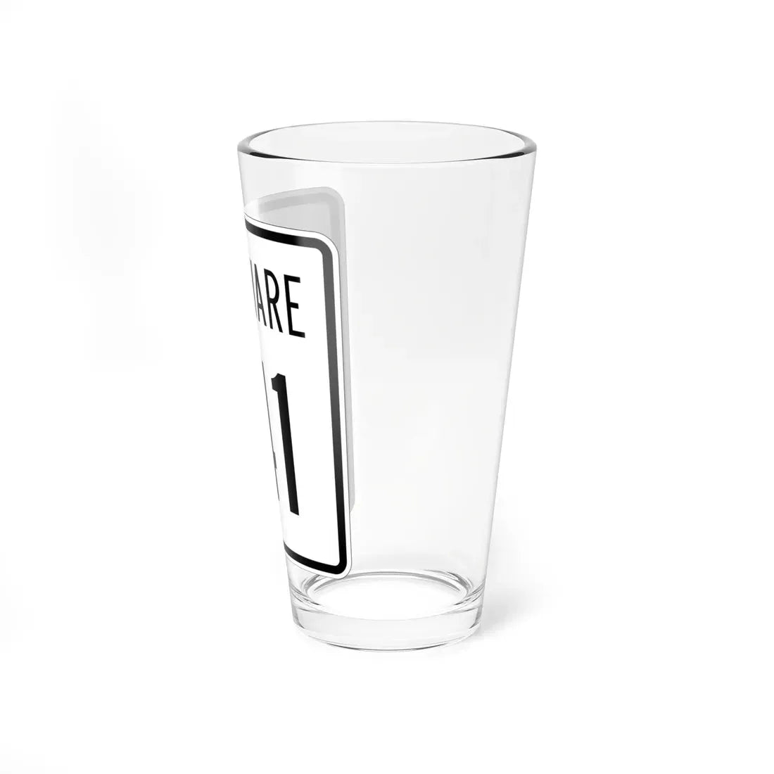 Delaware 141 1955 (Delaware) (Road Sign) Pint Glass 16oz - Go Mug Yourself