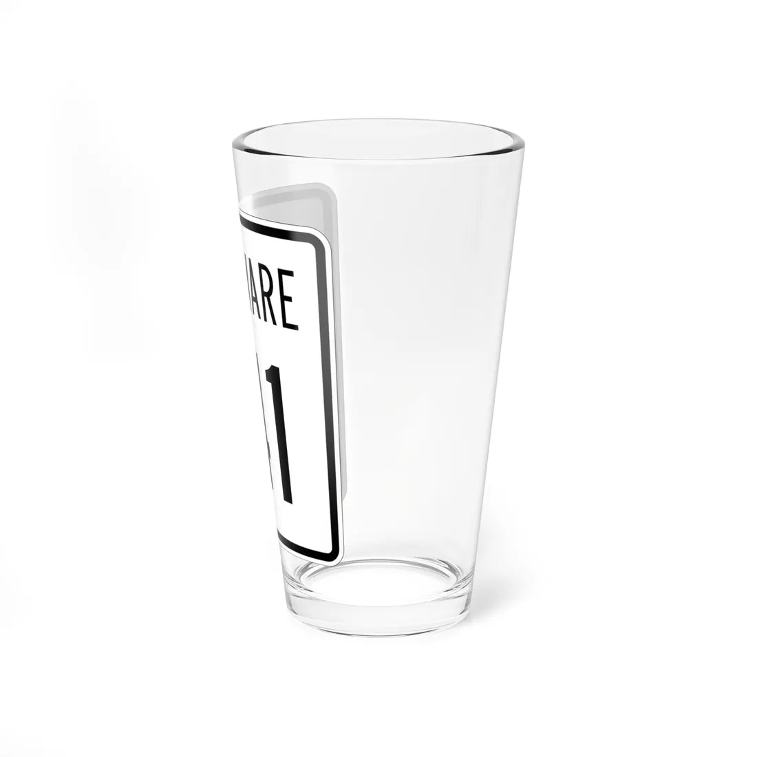 Delaware 141 1955 (Delaware) (Road Sign) Pint Glss 16oz - Go Mug Yourself