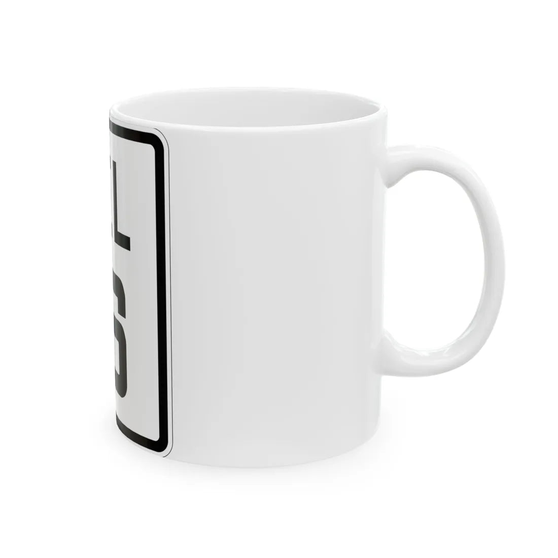 Delaware 16 1926 (Delaware) (Road Sign) White Coffee Mug - Go Mug Yourself