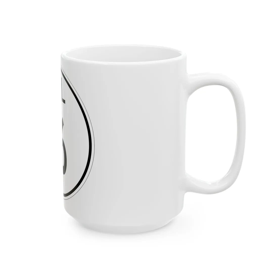 Delaware 16 1964 (Delaware) (Road Sign) White Coffee Mug - Go Mug Yourself