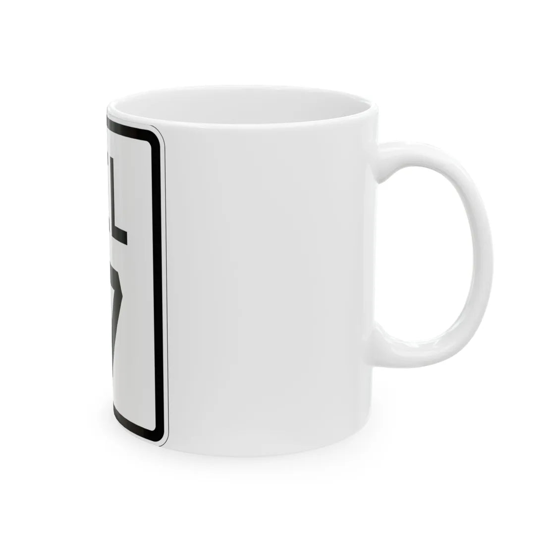Delaware 17 1926 (Delaware) (Road Sign) White Coffee Mug - Go Mug Yourself