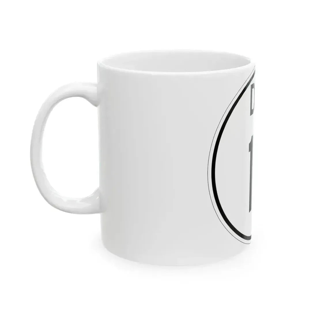Delaware 17 1964 (Delaware) (Road Sign) White Coffee Mug - Go Mug Yourself