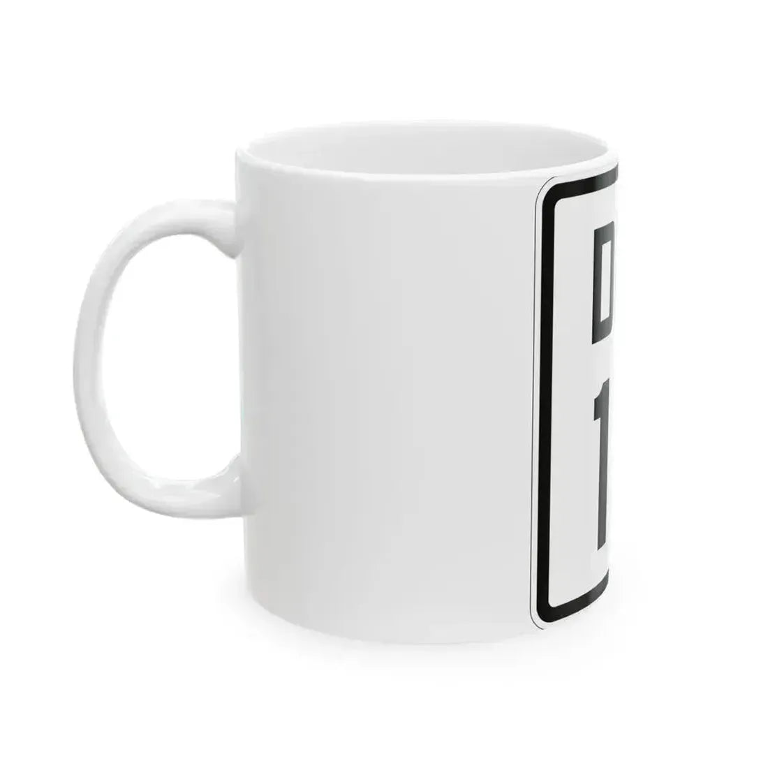 Delaware 18 1926 (Delaware) (Road Sign) White Coffee Mug - Go Mug Yourself
