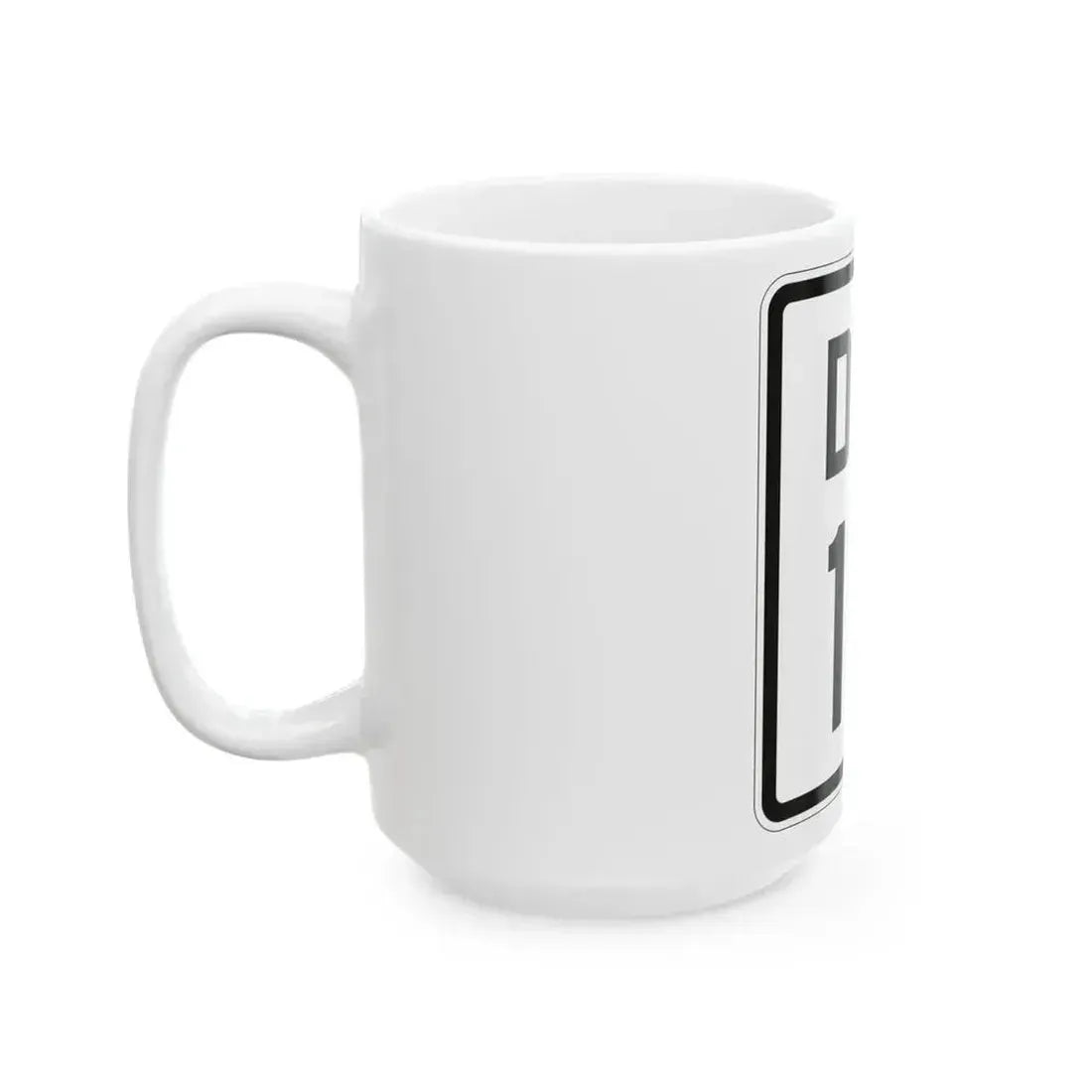 Delaware 18 1926 (Delaware) (Road Sign) White Coffee Mug - Go Mug Yourself