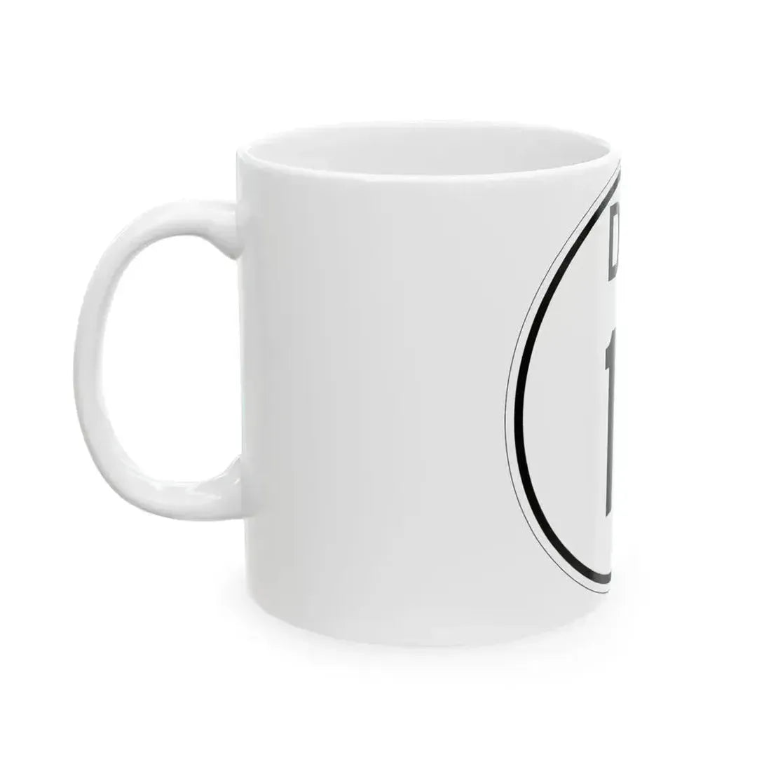 Delaware 18 1964 (Delaware) (Road Sign) White Coffee Mug - Go Mug Yourself