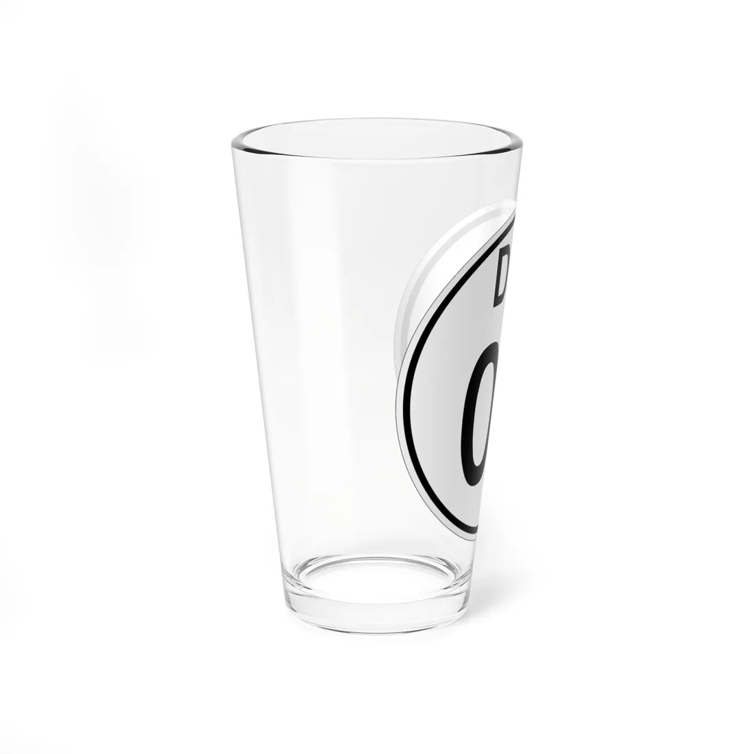Delaware 1964 template (Delaware) (Road Sign) Pint Glss 16oz - Go Mug Yourself