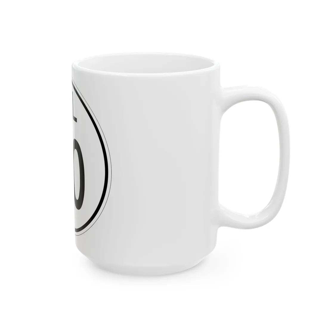 Delaware 1964 template (Delaware) (Road Sign) White Coffee Mug - Go Mug Yourself