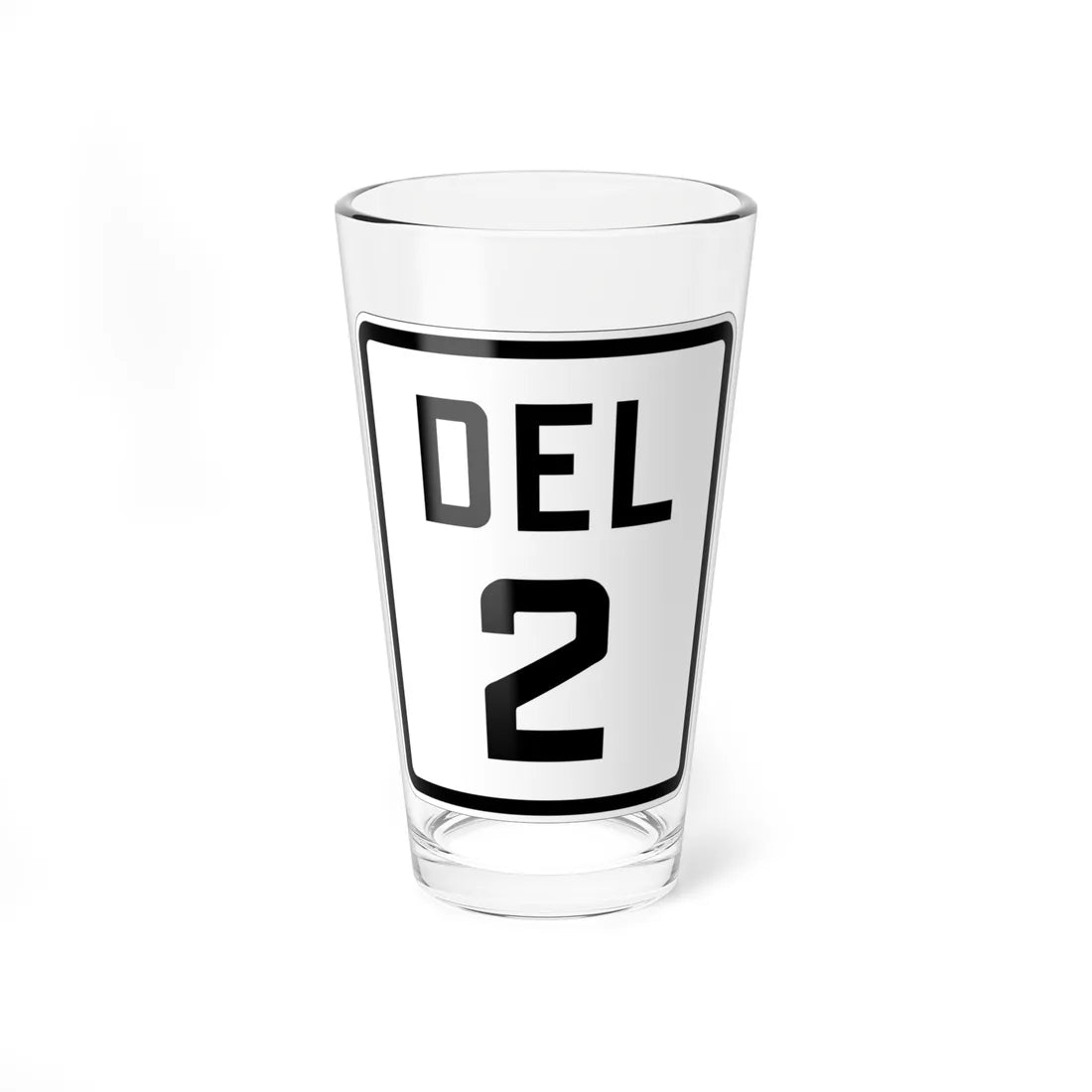 Delaware 2 1926 (Delaware) (Road Sign) Pint Glss 16oz 16oz - Go Mug Yourself