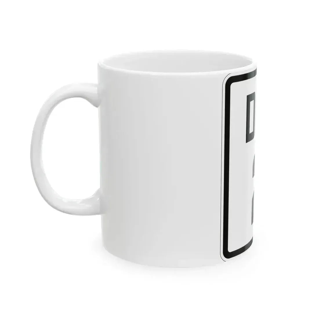 Delaware 2 1926 (Delaware) (Road Sign) White Coffee Mug - Go Mug Yourself