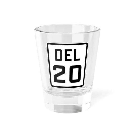 Delaware 20 1926 (Delaware) (Road Sign) Shot Glass 1.5oz 1.5oz - Go Mug Yourself