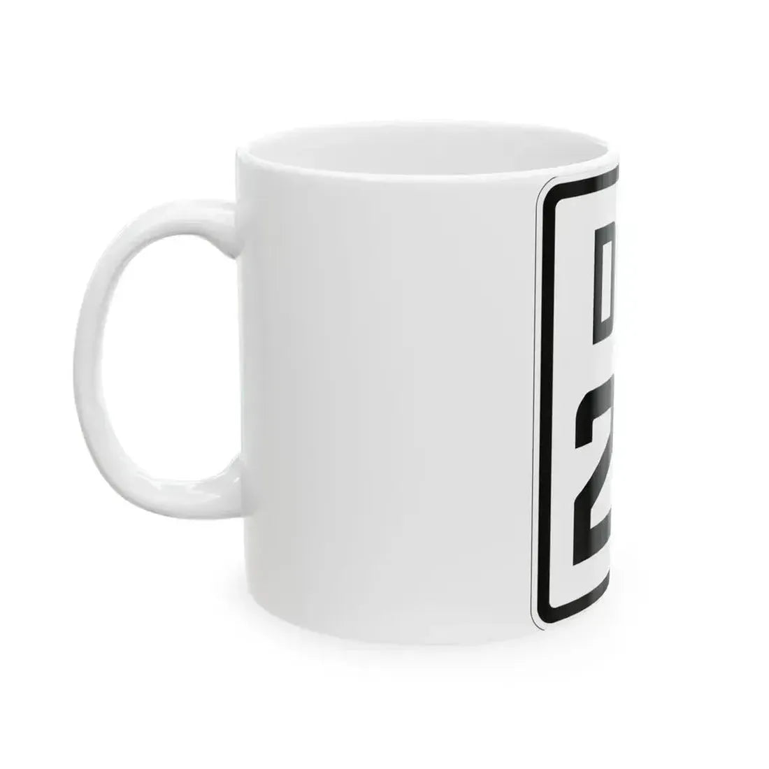 Delaware 20 1926 (Delaware) (Road Sign) White Coffee Mug - Go Mug Yourself