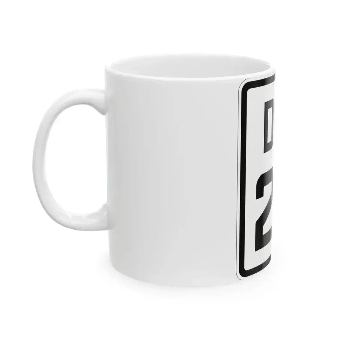 Delaware 22 1926 (Delaware) (Road Sign) White Coffee Mug - Go Mug Yourself