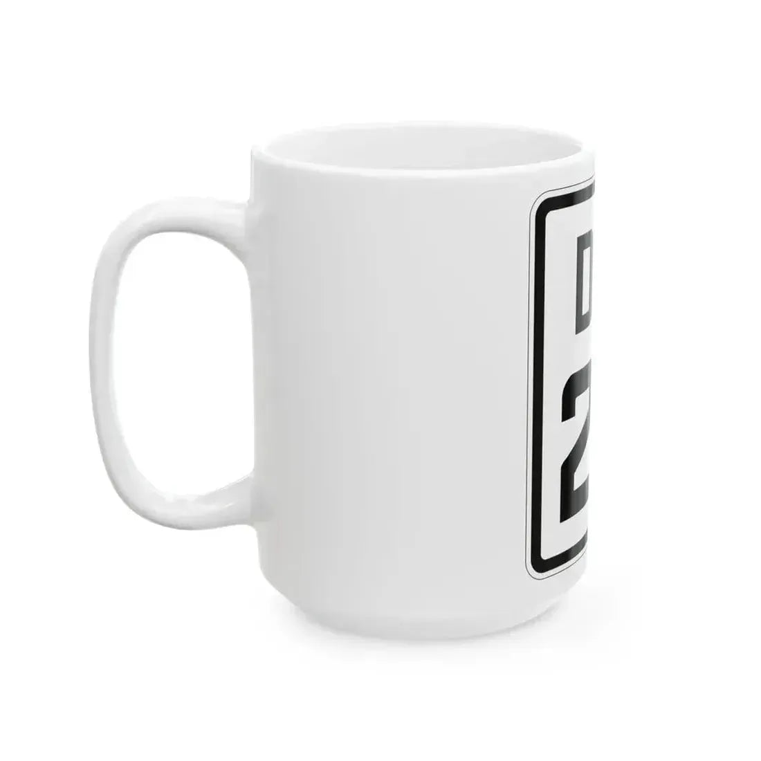 Delaware 24 1926 (Delaware) (Road Sign) White Coffee Mug - Go Mug Yourself