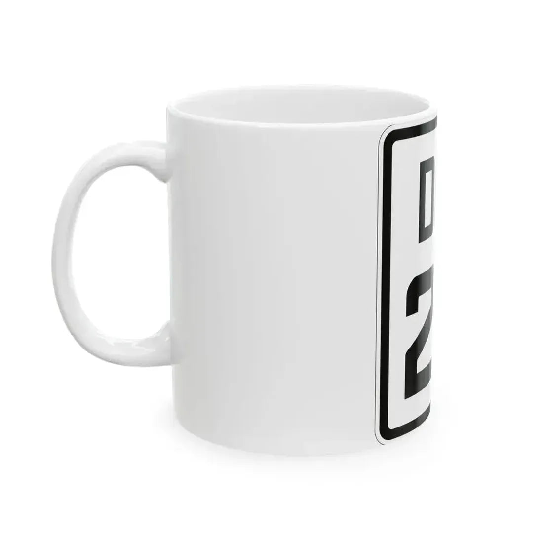 Delaware 26 1926 (Delaware) (Road Sign) White Coffee Mug - Go Mug Yourself
