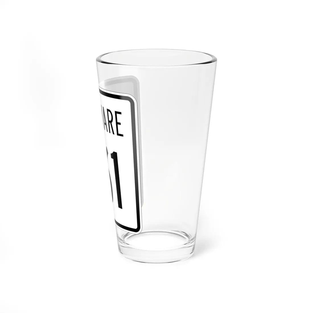 Delaware 261 1955 (Delaware) (Road Sign) Pint Glss 16oz - Go Mug Yourself