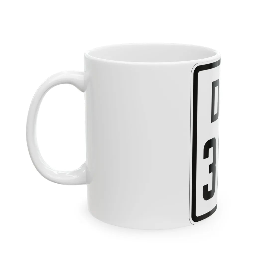 Delaware 300 1926 (Delaware) (Road Sign) White Coffee Mug - Go Mug Yourself