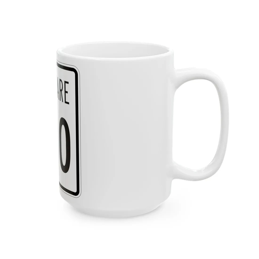 Delaware 300 1955 (Delaware) (Road Sign) White Coffee Mug - Go Mug Yourself