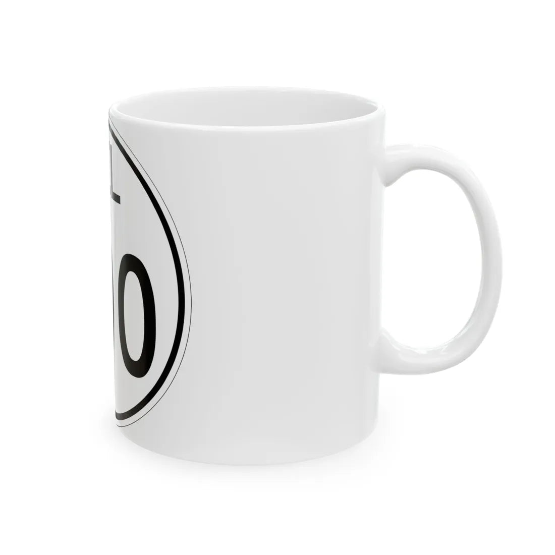 Delaware 300 1964 (Delaware) (Road Sign) White Coffee Mug - Go Mug Yourself