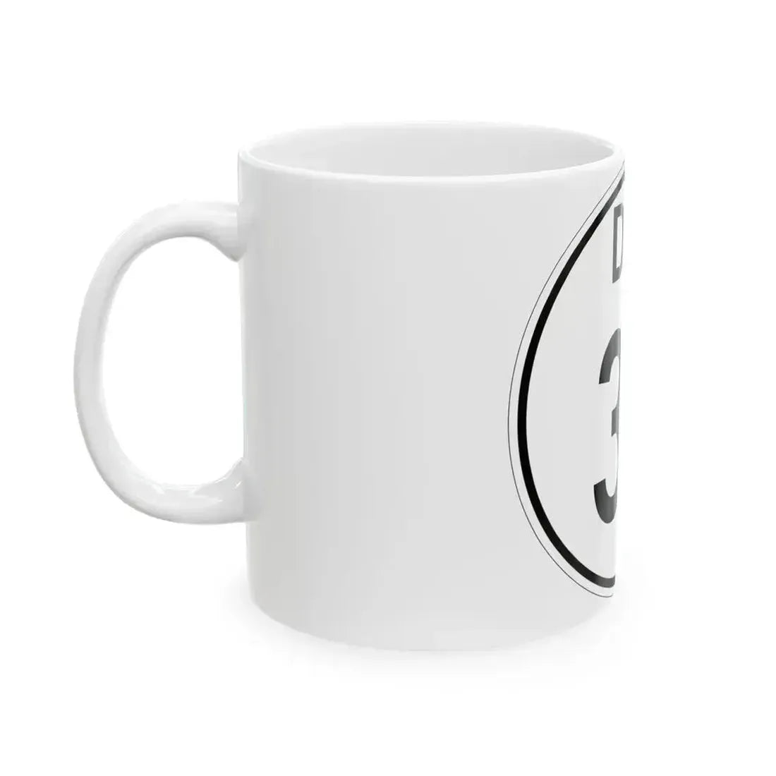Delaware 32 1964 (Delaware) (Road Sign) White Coffee Mug - Go Mug Yourself