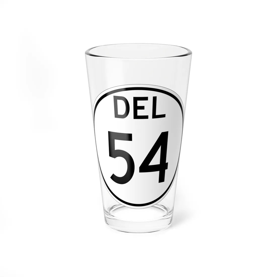 Delaware 54 1964 (Delaware) (Road Sign) Pint Glss 16oz 16oz - Go Mug Yourself