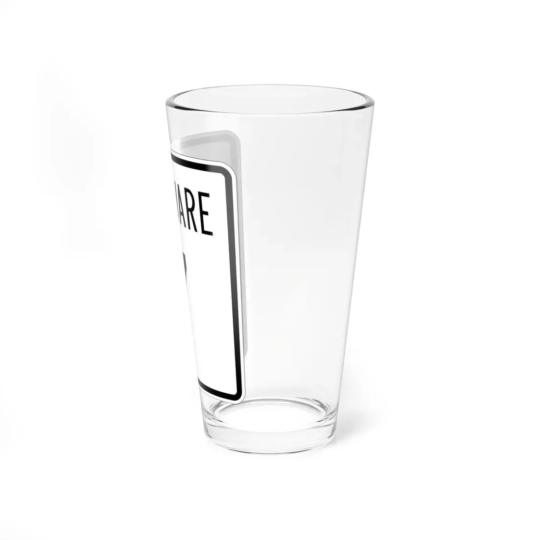 Delaware 7 1955 (Delaware) (Road Sign) Pint Glass 16oz - Go Mug Yourself
