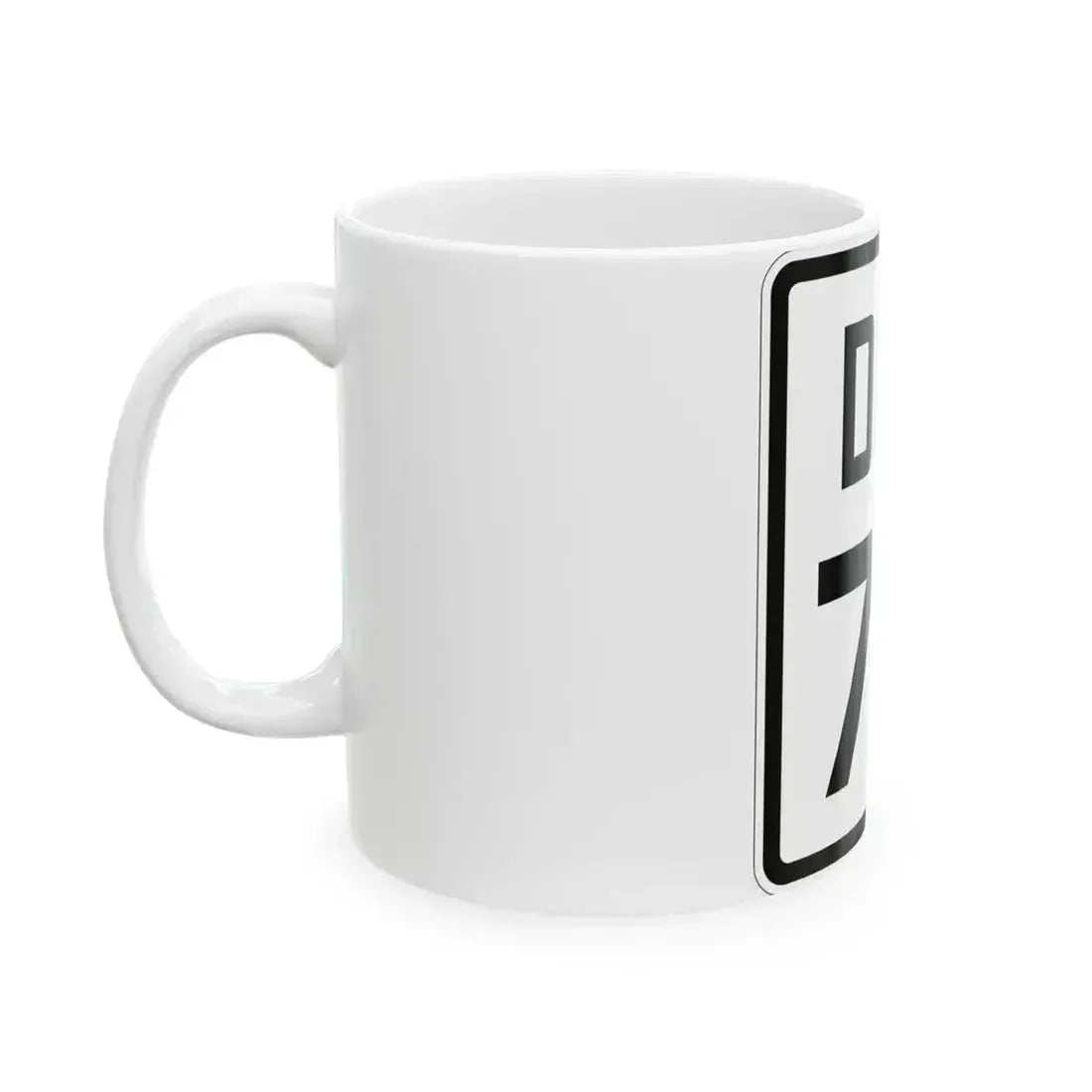 Delaware 72 1926 (Delaware) (Road Sign) White Coffee Mug - Go Mug Yourself