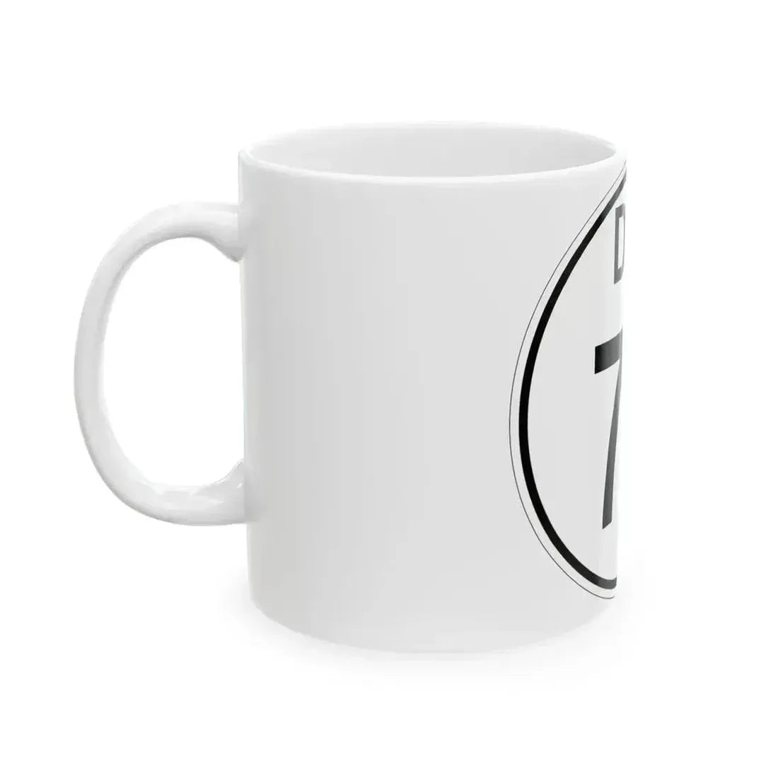 Delaware 72 1964 (Delaware) (Road Sign) White Coffee Mug - Go Mug Yourself