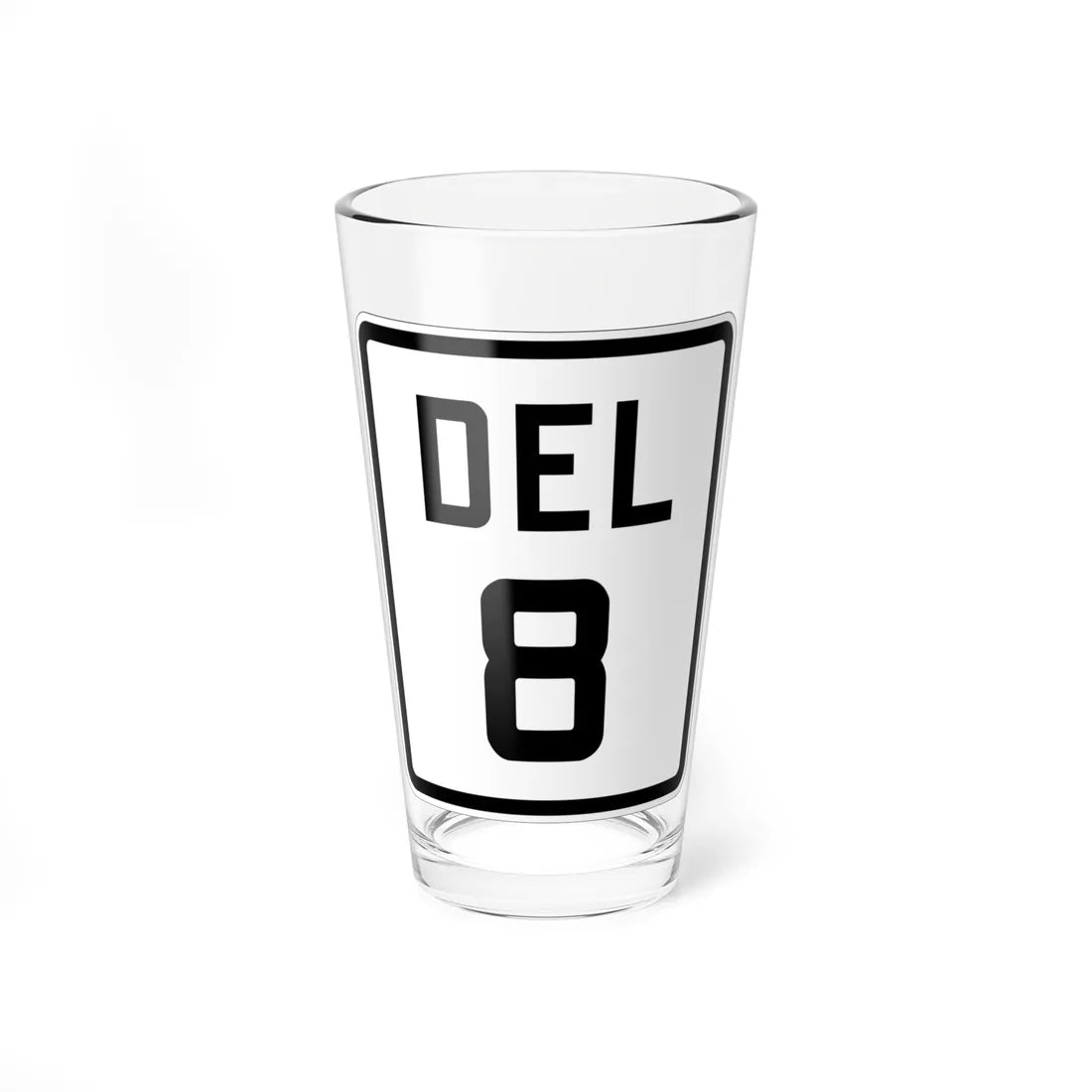 Delaware 8 1926 (Delaware) (Road Sign) Pint Glss 16oz 16oz - Go Mug Yourself