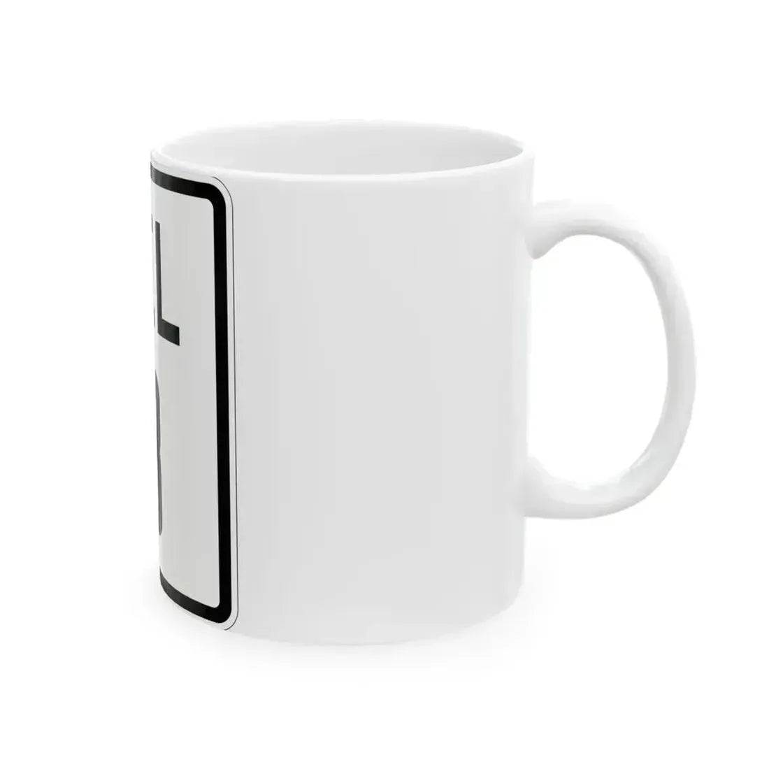 Delaware 8 1926 (Delaware) (Road Sign) White Coffee Mug - Go Mug Yourself
