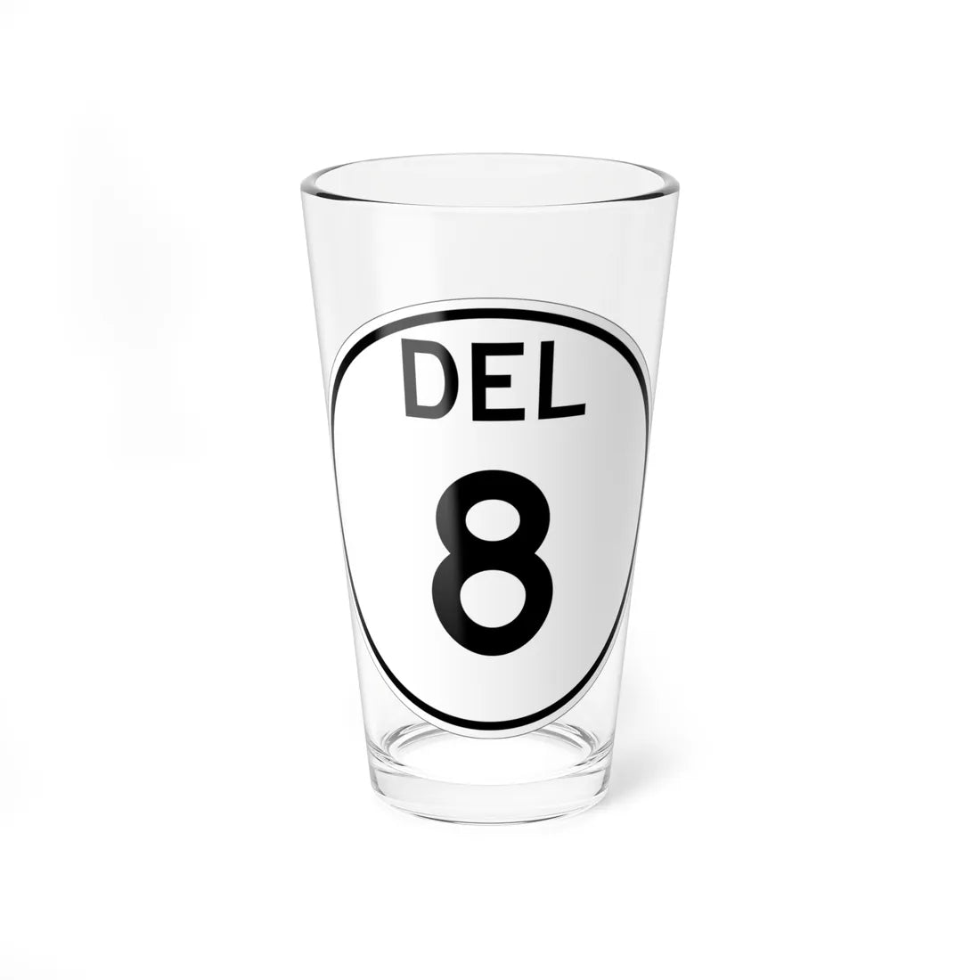Delaware 8 1964 (Delaware) (Road Sign) Pint Glss 16oz 16oz - Go Mug Yourself