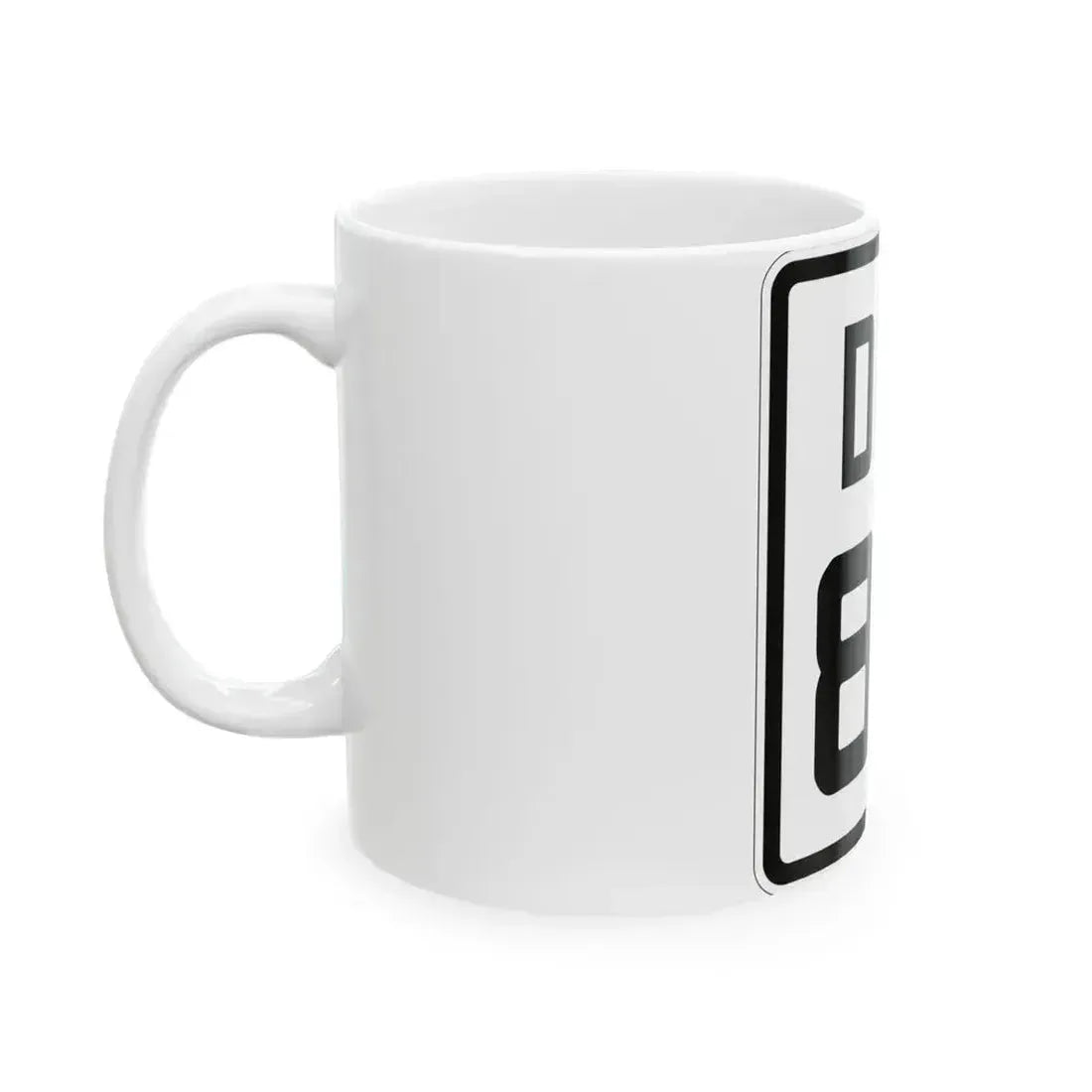 Delaware 82 1926 (Delaware) (Road Sign) White Coffee Mug - Go Mug Yourself