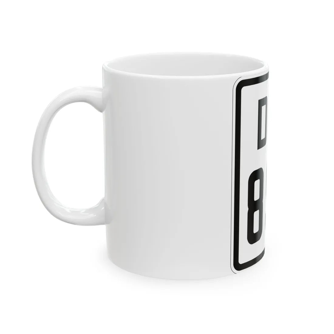 Delaware 896 1926 (Delaware) (Road Sign) White Coffee Mug - Go Mug Yourself