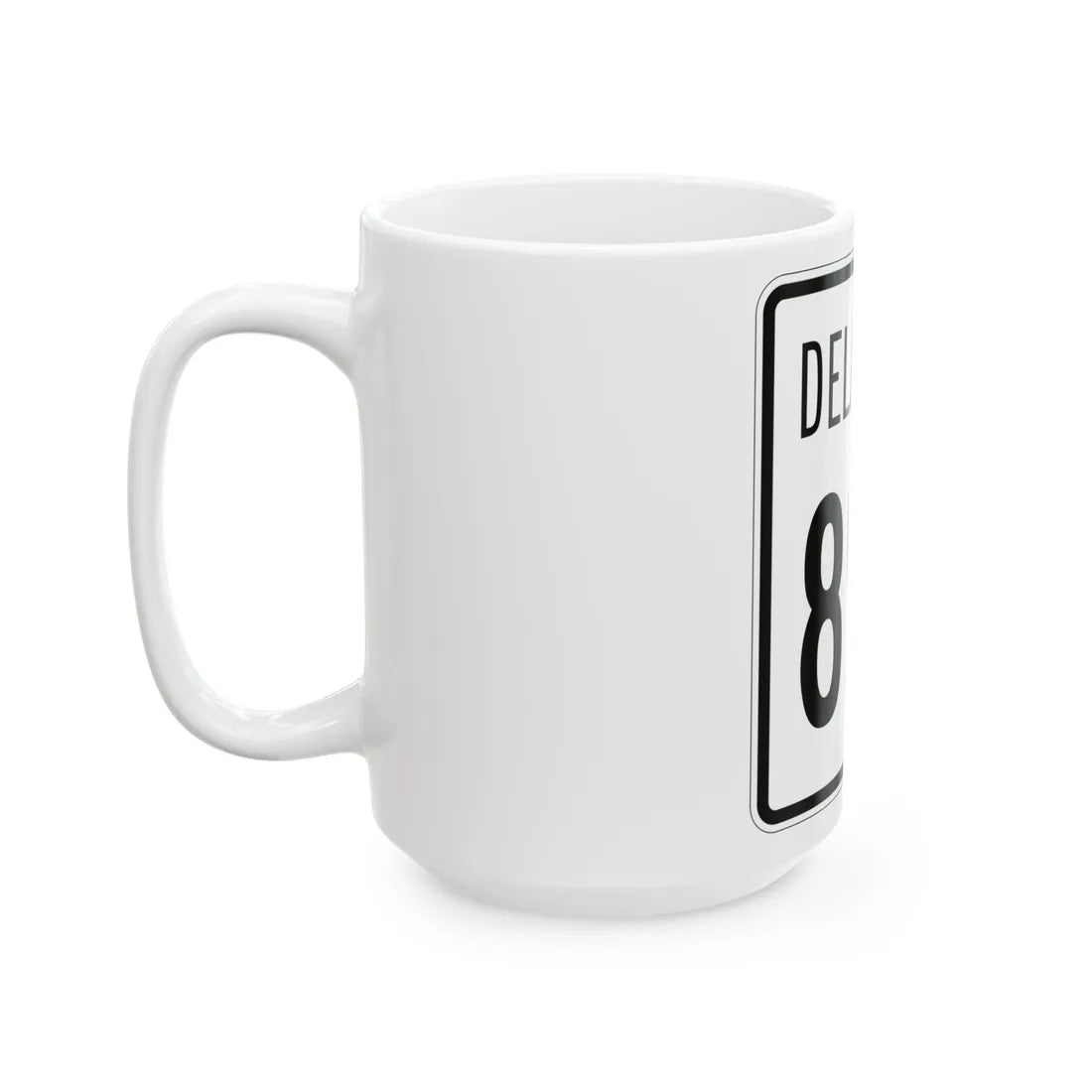 Delaware 896 1955 (Delaware) (Road Sign) White Coffee Mug - Go Mug Yourself