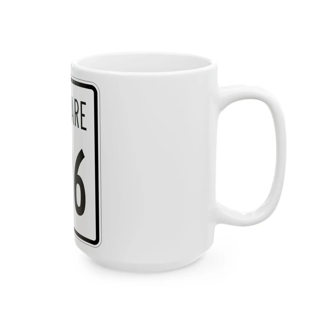 Delaware 896 1955 (Delaware) (Road Sign) White Coffee Mug - Go Mug Yourself