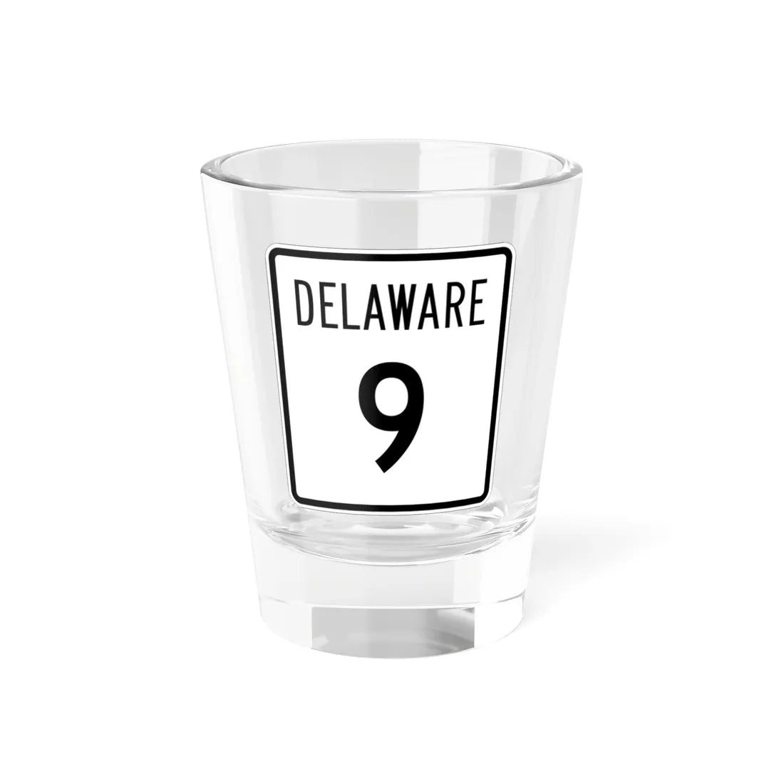 Delaware 9 1955 (Delaware) (Road Sign) Shot Glass 1.5oz 1.5oz - Go Mug Yourself