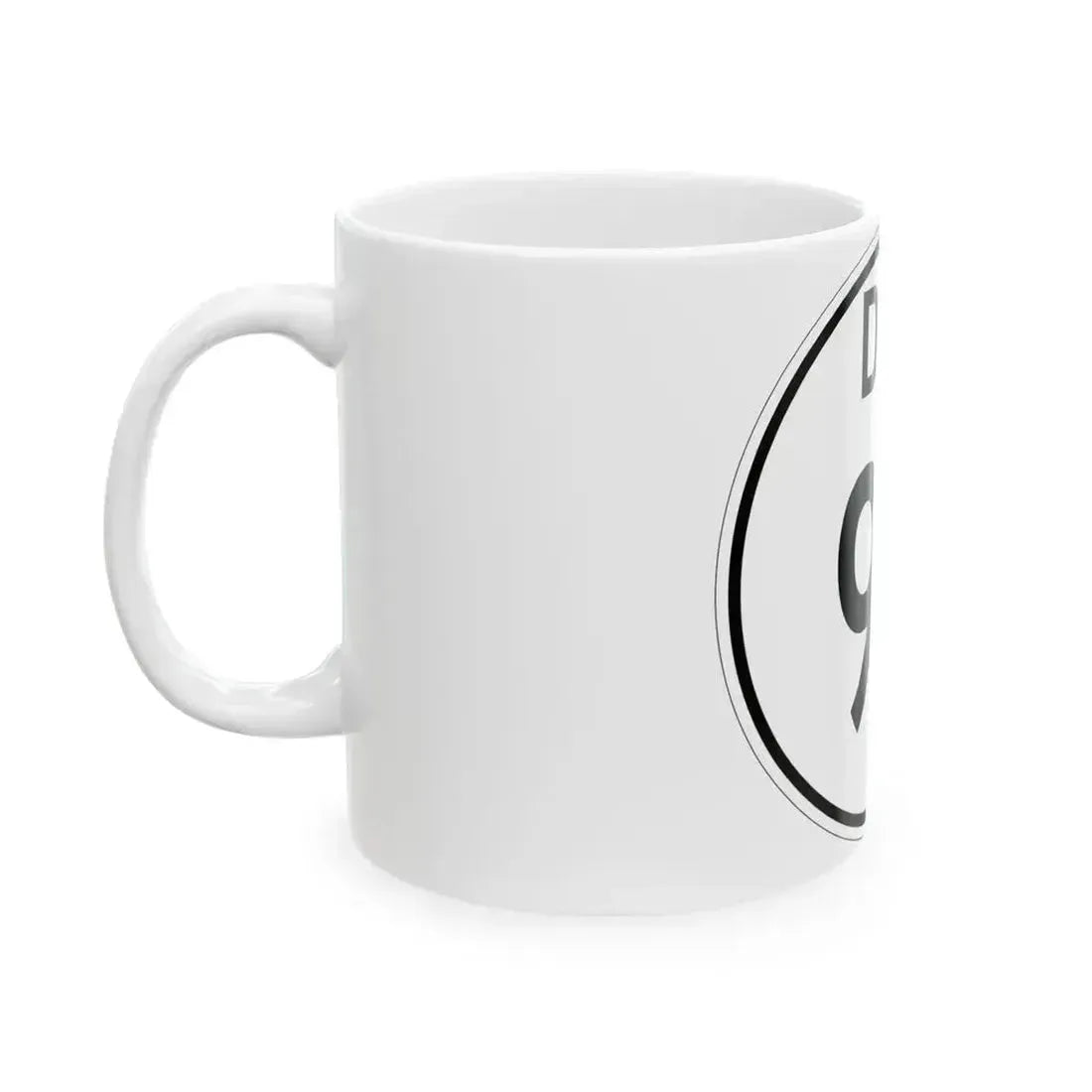 Delaware 92 1964 (Delaware) (Road Sign) White Coffee Mug - Go Mug Yourself
