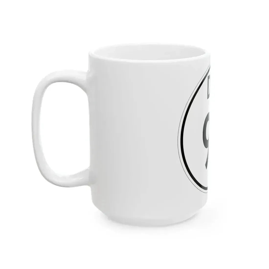 Delaware 92 1964 (Delaware) (Road Sign) White Coffee Mug - Go Mug Yourself