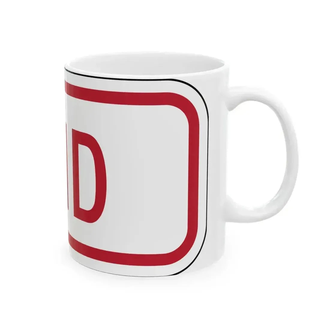 Delaware R7-202a-DE1 (Delaware) (Road Sign) White Coffee Mug - Go Mug Yourself