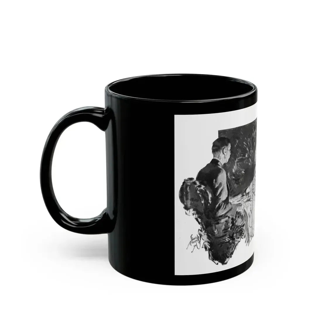 Delightful Si-Si, Liberty magazine, April 11, 1936 - Black Coffee Mug - Go Mug Yourself