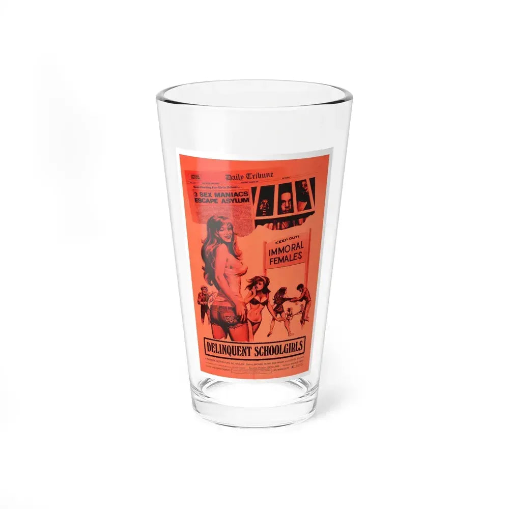 DELINQUENT SCHOOLGIRLS (CARNAL MADNESS) 1975 Movie Poster - Pint Glass 16oz 16oz - Go Mug Yourself